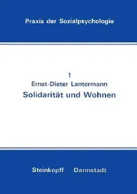Buy Solidarität Und Wohnen (English, Ernst-Dieter Lantermann) — BookShops.in