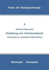 Buy Einstellung Und Verhaltensabsicht (English, Reinhard Opper) — BookShops.in