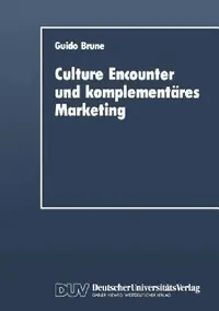 Buy Culture Encounter and Komplementäres Marketing (English, Guido Brune) — BookShops.in