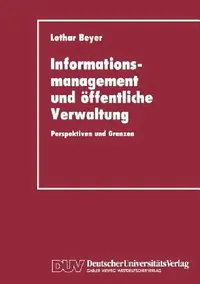 Buy Informationsmanagement Und Öffentliche Verwaltung (English, Lothar Beyer) — BookShops.in