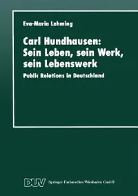 Buy Carl Hundhausen (English, Eva-Maria Lehming) — BookShops.in