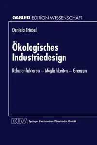 Buy Ökologisches Industriedesign (English, Daniela Triebel) — BookShops.in