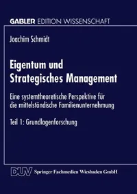 Buy Eigentum Und Strategisches Management (English, Joachim Schmidt) — BookShops.in