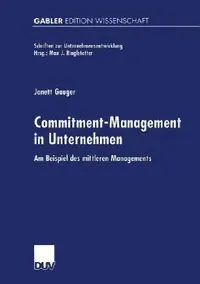 Buy Commitment-Management in Unternehmen (English, Janett Gauger) — BookShops.in