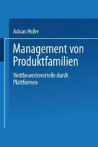 Buy Management Von Produktfamilien (English, Adrian Hofer) — BookShops.in
