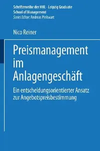 Buy Preismanagement Im Anlagengeschäft (English, Nico Reiner) — BookShops.in