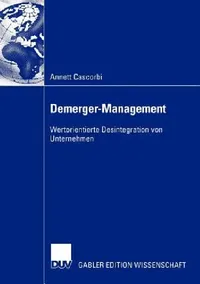 Buy Demerger-Management (English, Annett Cascorbi) — BookShops.in