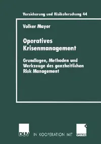 Buy Operatives Krisenmanagement (English, Volker Mayer) — BookShops.in