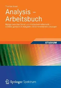 Buy Analysis - Arbeitsbuch (English, Thomas Bauer) — BookShops.in