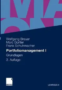 Buy Portfoliomanagement I (English, Wolfgang Breuer | Marc Gürtler | Frank Schuhmacher) — BookShops.in