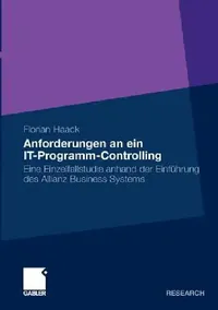 Buy Anforderungen an Ein It-Programm-Controlling (English, Florian Haack) — BookShops.in
