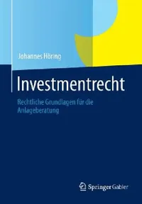 Buy Investmentrecht (English, Johannes Höring) — BookShops.in