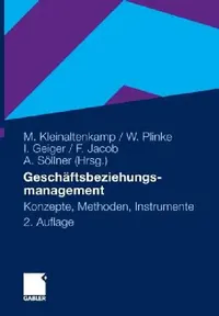 Buy Geschäftsbeziehungsmanagement (English, Michael Kleinaltenkamp | Martin Gersch | Wulff Plinke) — BookShops.in