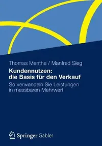 Buy Kundennutzen (English, Thomas Menthe | Manfred Sieg) — BookShops.in