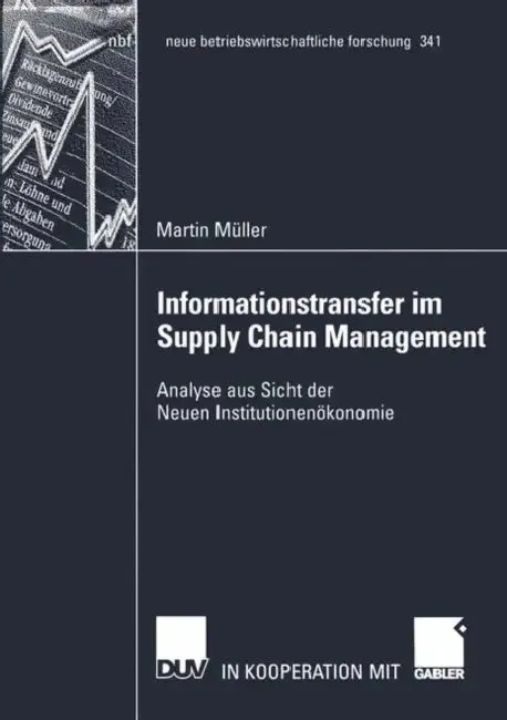 Informationstransfer Im Supply Chain Management (English, Martin Müller)