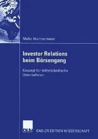 Buy Investor Relations Beim Börsengang (English, Malte Huchzermeier | Prof Dr Ralf Trost) — BookShops.in