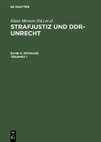 Buy Spionage: 4 by Klaus Marxen | de Gruyter German Language Law Textbook | Reprint 2012 Edition Paperback — BookShops.in