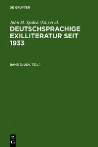Buy Teil 1: Band 3: Usa, Teil I by John M. Spalek | Konrad Feilchenfeldt | Sandra H. Hawrylchak | K.G. Saur Verlag | German Language Paperback | Reprint 2011 — BookShops.in