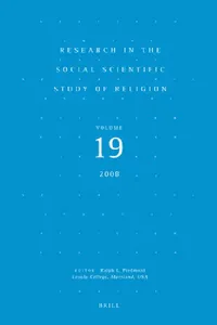 Buy Research in the Social Scientific Study of Religion, Volume 19 (English, Ralph L. Piedmont) — BookShops.in