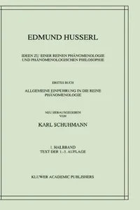 Buy Ideen Zu Einer Reinen Phänomenologie Und Phänomenologischen Philosophie (English, Edmund Husserl | Karl Schuhmann) — BookShops.in