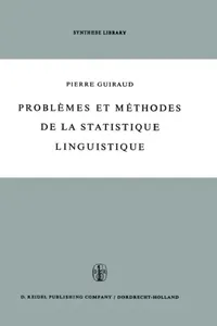 Buy Problèmes Et Méthodes de la Statistique Linguistique (English, P. L. Guiraud) — BookShops.in