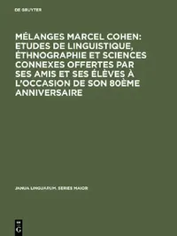 Buy Mélanges Marcel Cohen (English, Marcel Cohen) — BookShops.in