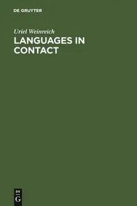 Buy Languages in Contact (English, Uriel Weinreich) — BookShops.in