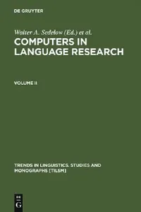 Buy Computers in Language Research 2 (English, Walter A. Sedelow | Sally Yeates Sedelow) — BookShops.in