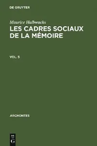 Buy Les Cadres Sociaux de la Mémoire (English, Maurice Halbwachs | François Chatelet) — BookShops.in