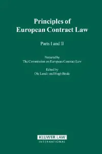 Buy The Principles Of European Contract Law, Parts I And II (English, OLE Lando) — BookShops.in