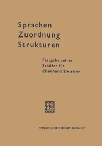 Buy Sprachen -- Zuordnung -- Strukturen (English, Eberhard Zwirner | Hermann Bluhme) — BookShops.in
