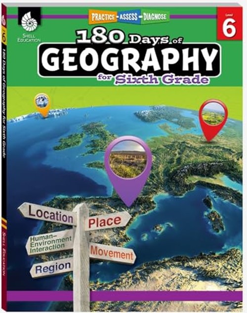 180 Days Geography for Sixth Grade by Jennifer Edgerton view 2