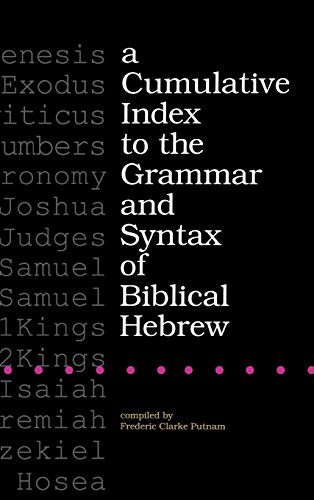 A Cumulative Index to the Grammar and Syntax of Biblical Hebrew (English, Frederic Clarke Putnam) view 2