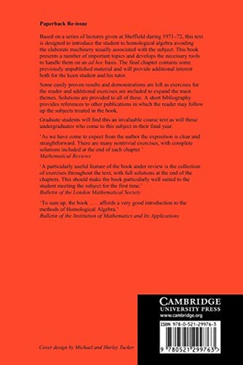 A First Course of Homological Algebra – Douglas G. Northcott view 3