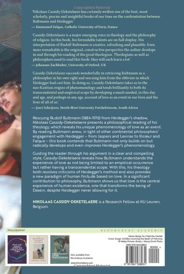 A Phenomenology of Love As Event: Bultmann Beyond Heidegger view 3