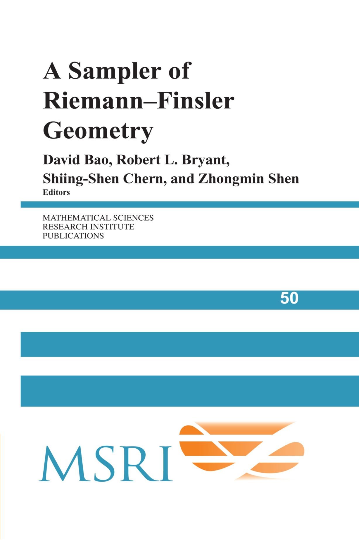 Buy A Sampler of Riemann-Finsler Geometry by David Bao — BookShops.in