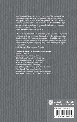 Abelian Model Category Theory: 215 (Cambridge Studies in Advanced Mathematics) view 3