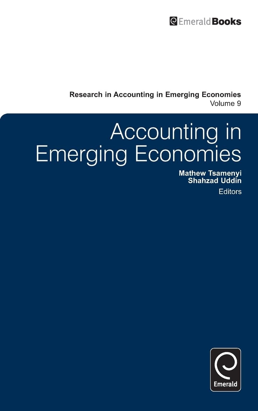 Buy Accounting in Emerging Economies (English, Mathew Tsamenyi | Shahzad Uddin) — BookShops.in