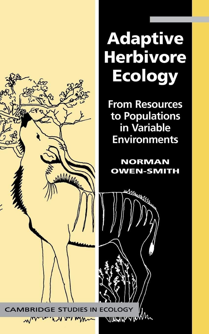 Buy Adaptive Herbivore Ecology by R. Norman Owen-Smith — BookShops.in