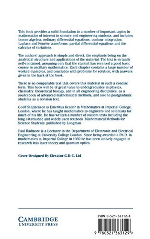 Advanced Mathematical Methods by G. Stephenson – Cambridge University Press view 3