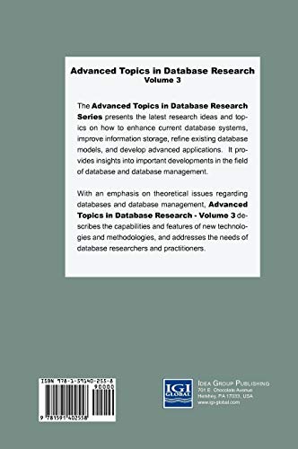 Advanced Topics in Database Research: Volume Five: 3 (ADVANCED TOPICS IN DATABASE RESEARCH SERIES) view 3
