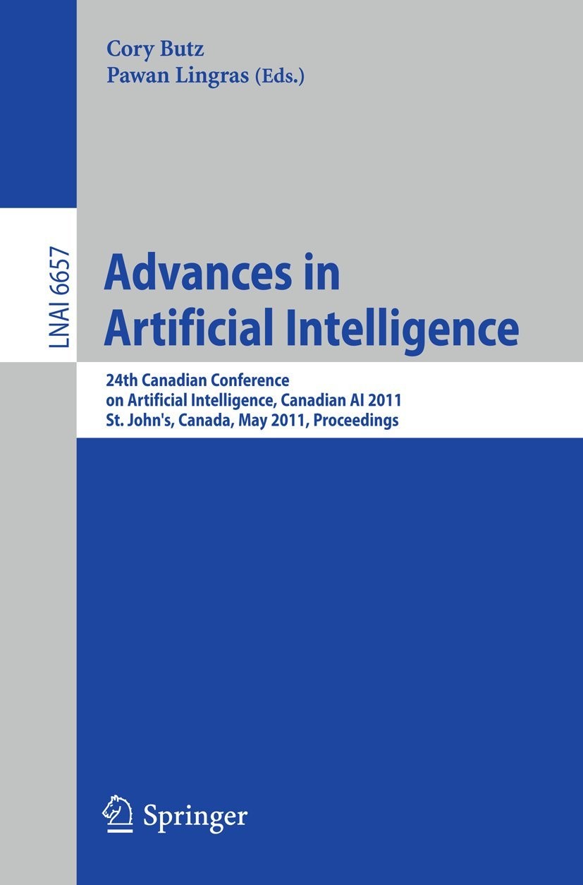 Buy Advances in Artificial Intelligence (English, Cory Butz | Pawan Lingras) — BookShops.in