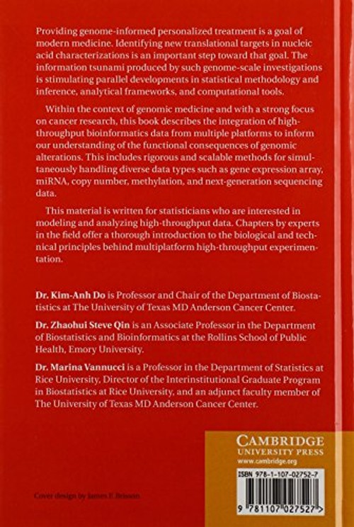 Advances in Statistical Bioinformatics – Kim-Anh Do – Cambridge University Press view 3