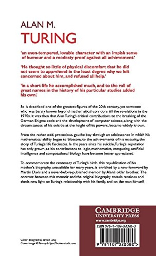 Alan M. Turing: A Biography by Sara Turing – Cambridge University Press view 3