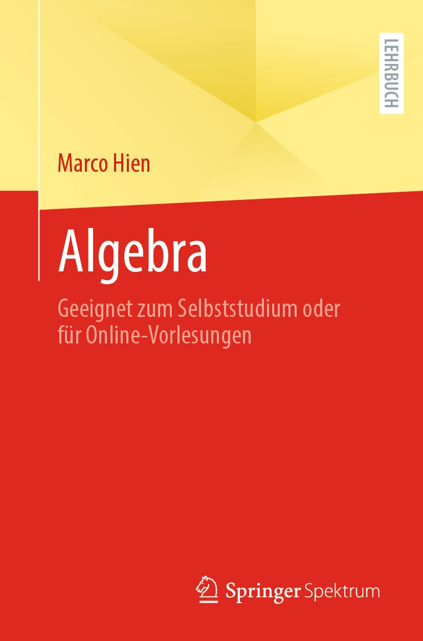 Buy Algebra by Marco Hien – Self-Study Textbook — BookShops.in