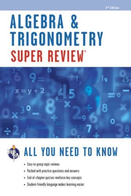 Buy Algebra & Trigonometry by Editors of Rea – Math Review — BookShops.in