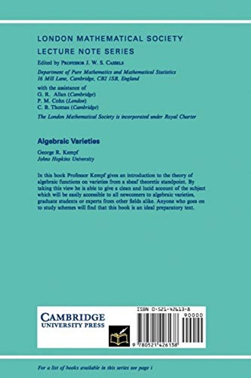 Algebraic Varieties by George R. Kempf – Sheaf Theoretic Introduction view 3