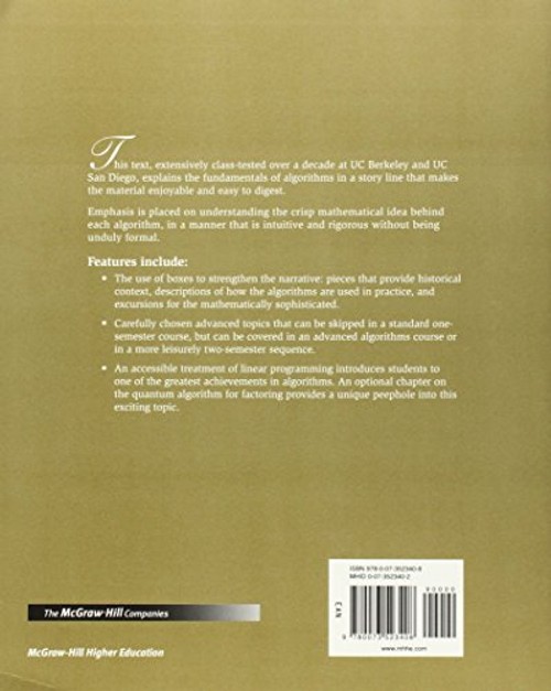 Algorithms: A Comprehensive Guide by Dasgupta, Papadimitriou & Vazirani view 3