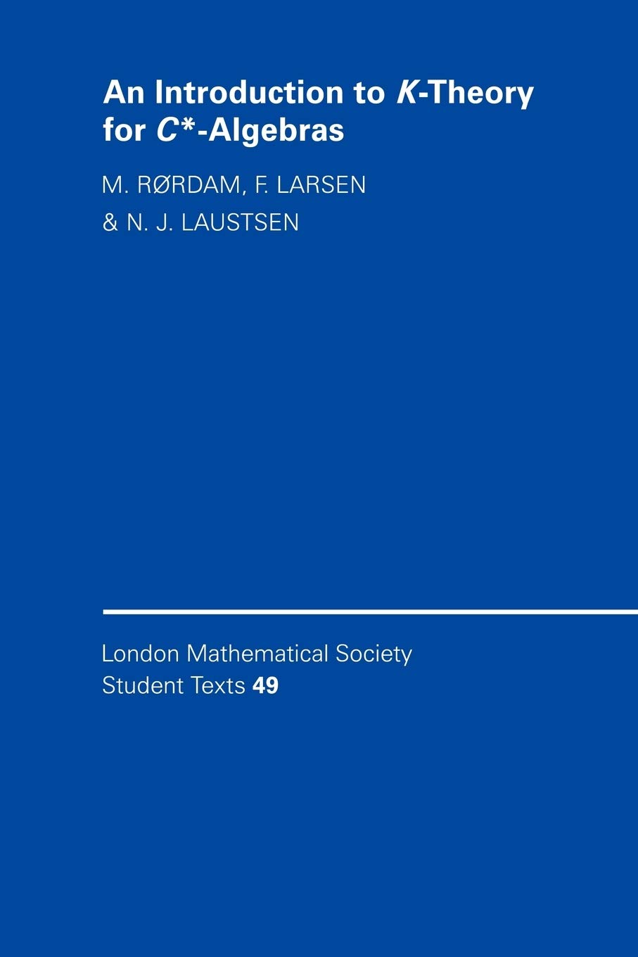 Buy An Introduction to K-Theory for C*-Algebras by F. Larsen — BookShops.in