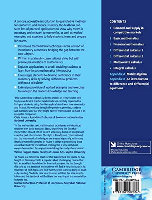 An Introduction to Mathematics for Economics by Akihito Asano view 3